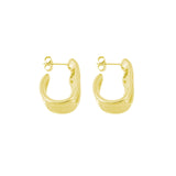 DENT EARRINGS GOLD PLATED