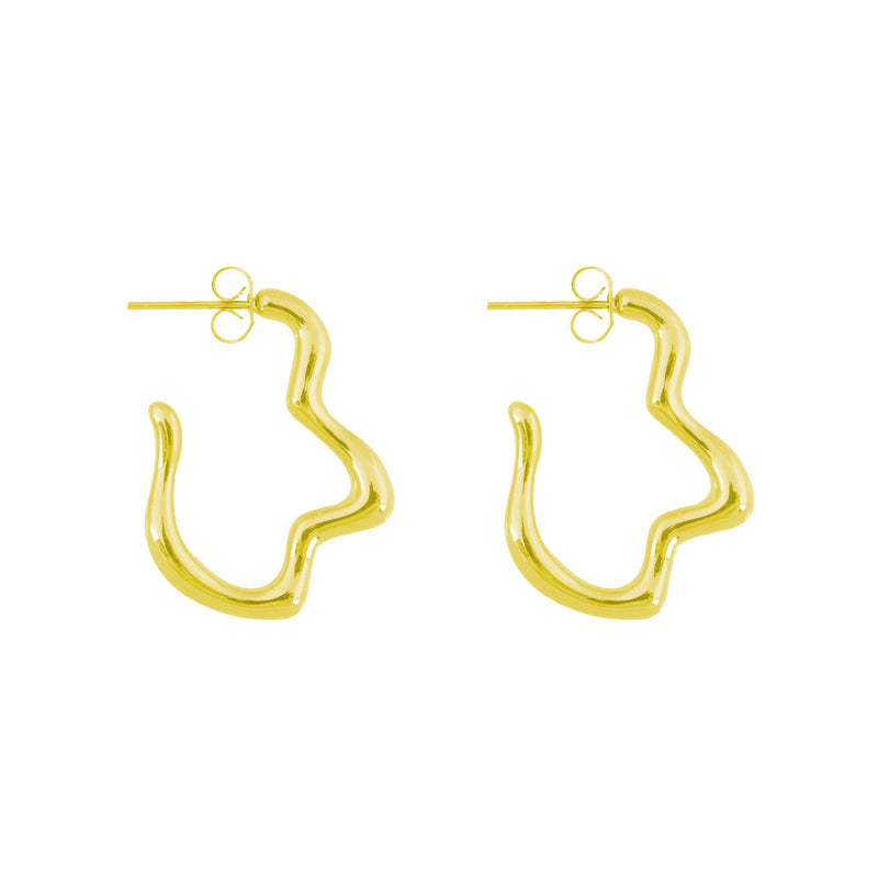 DENTAL EARRINGS THIN GOLD PLATED