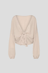 Wickelbluse Sand DYLON