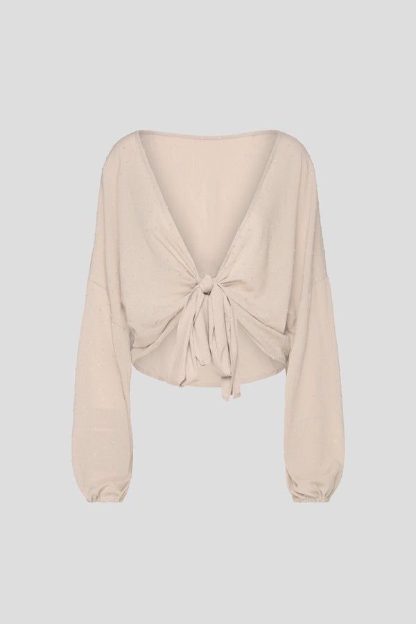 Wickelbluse Sand