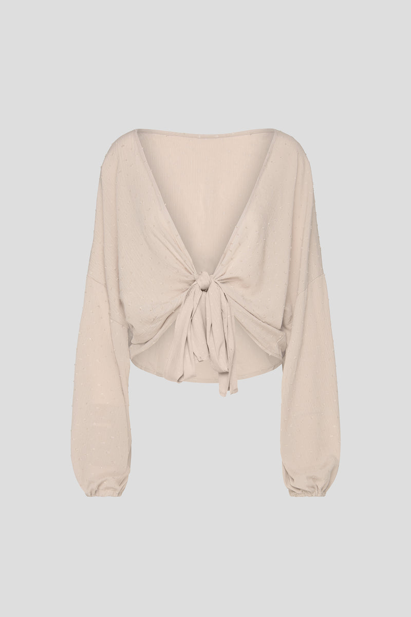 Wickelbluse Sand DYLON