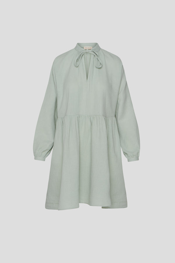 Kleid aus Musselin Salvia ALMA