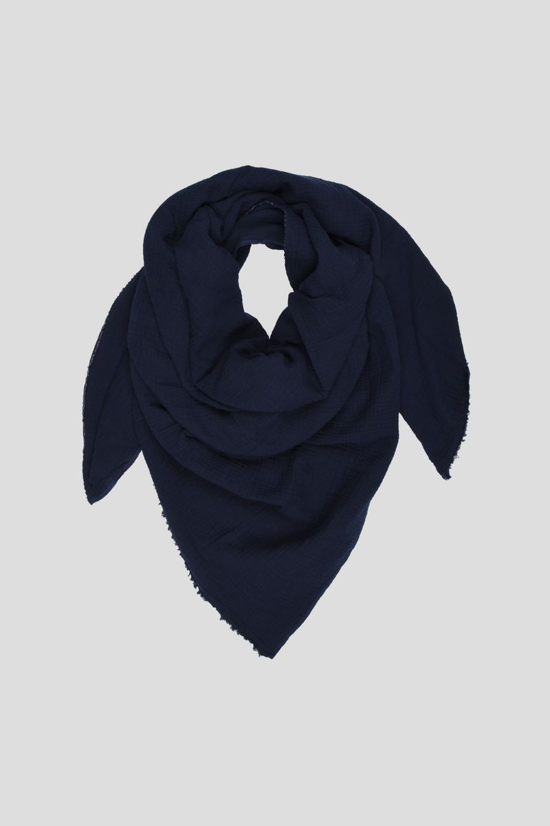 Cotton Scarf Marine