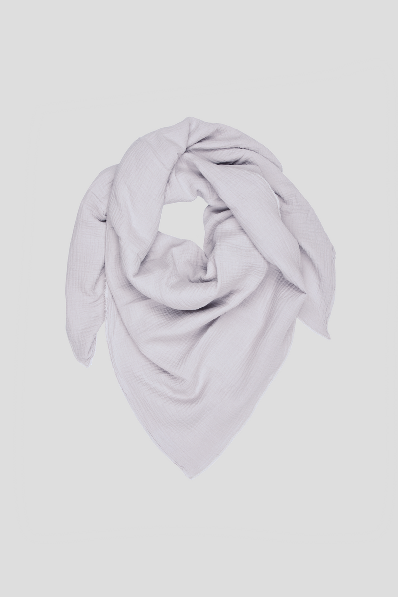 Cotton Scarf Light Grey